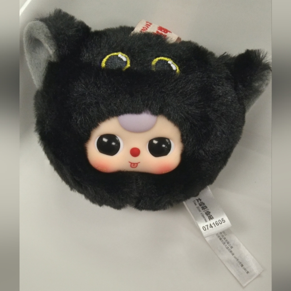 Baby Three Nighty Black Cat Plush